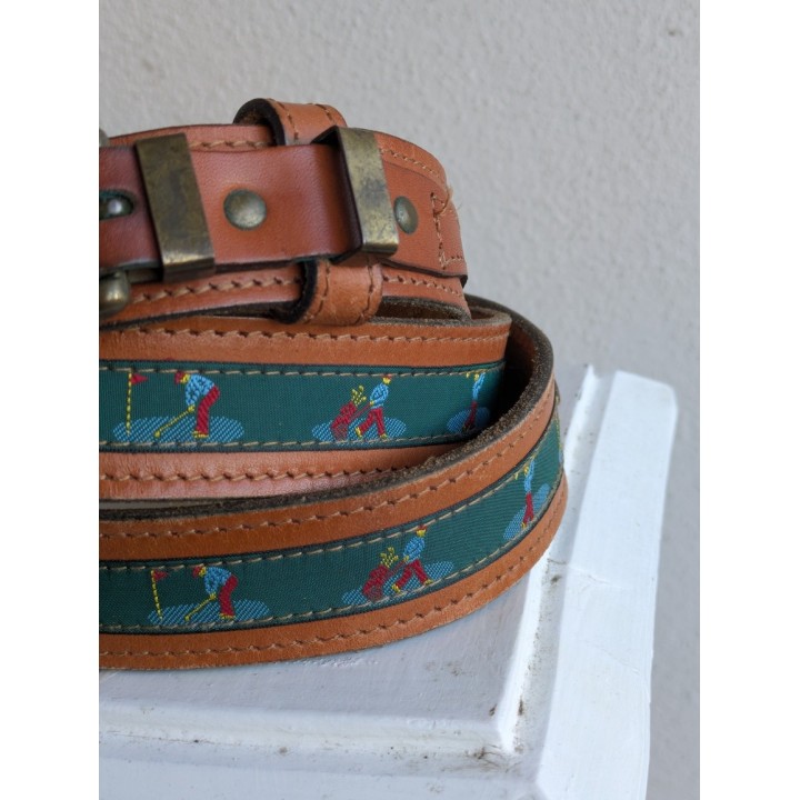 cintura vintage cuoio