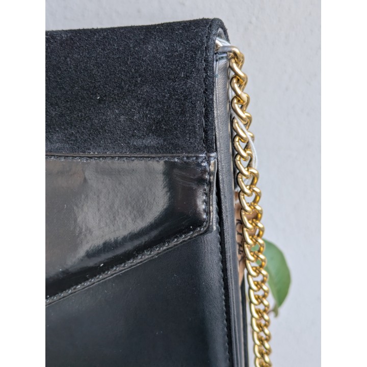 pochette vintage rossa pelle