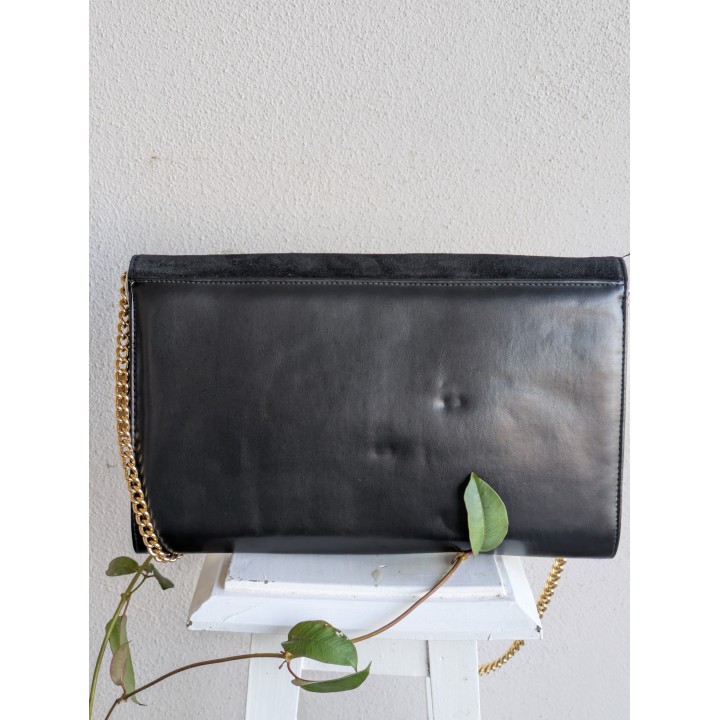 pochette vintage rossa pelle