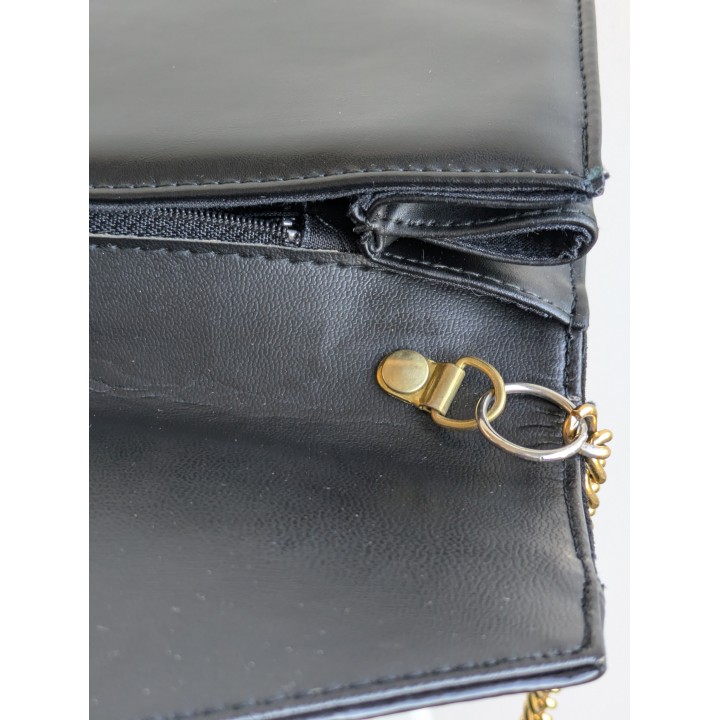 pochette vintage rossa pelle