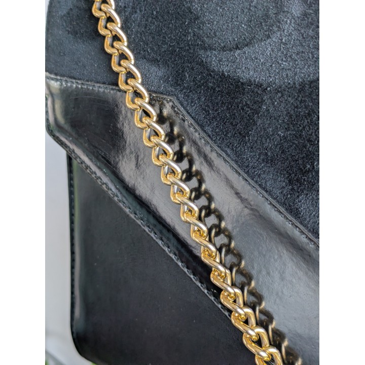 pochette vintage rossa pelle