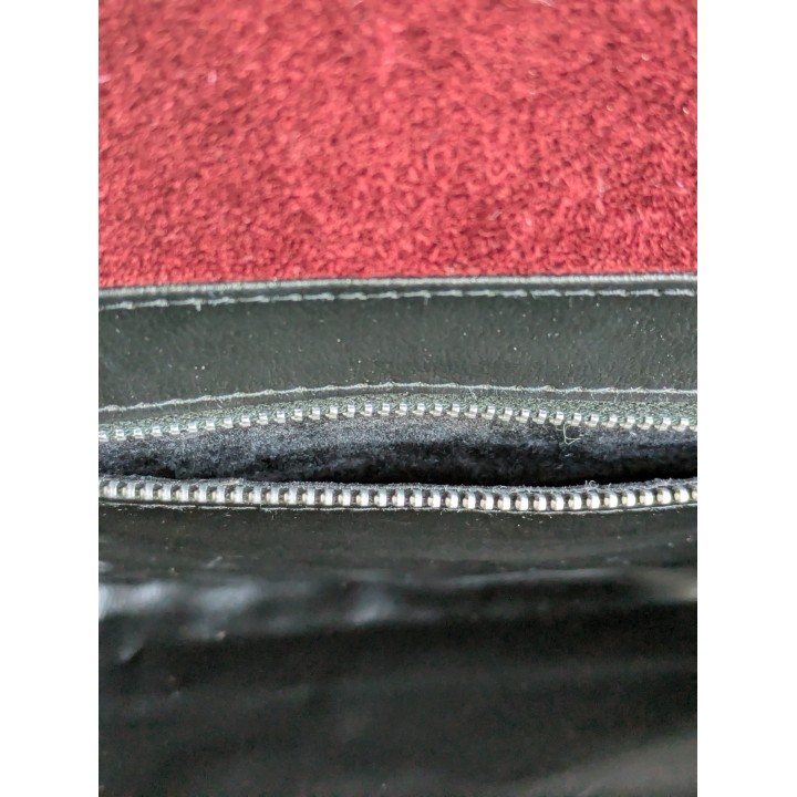 pochette vintage rossa pelle