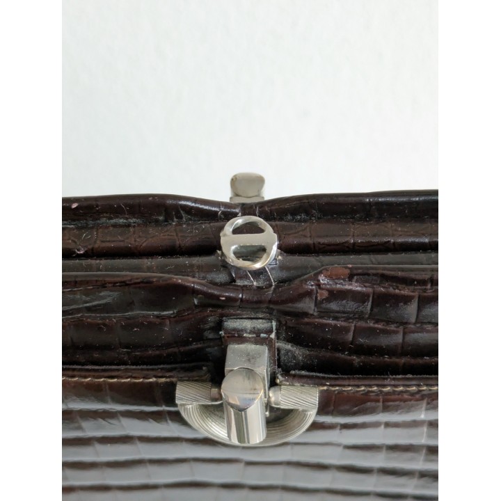 Borsetta a mano in pelle stampa cocco