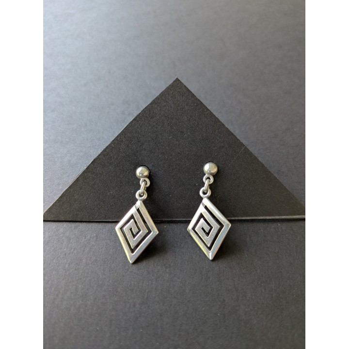 Orecchini artigianali vintage in argento