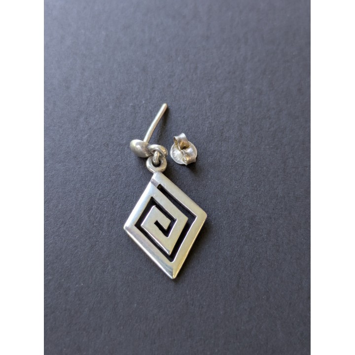 Orecchini artigianali vintage in argento