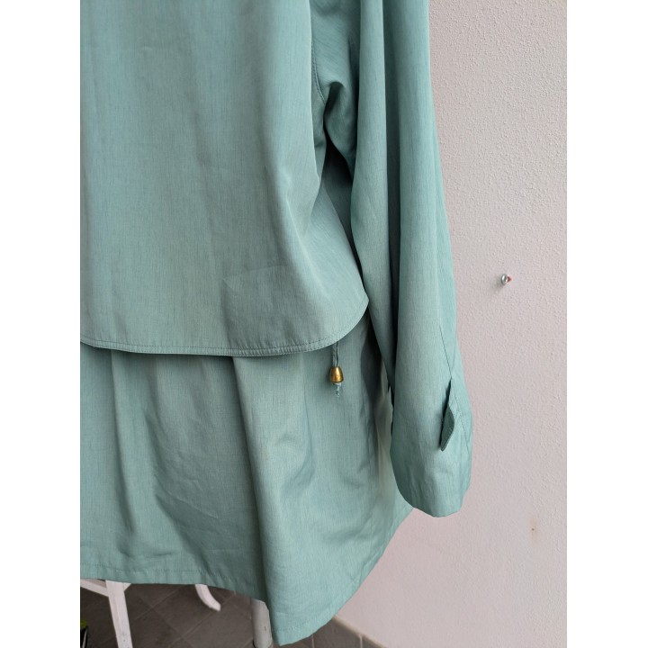 Soprabito verde acqua con coulisse