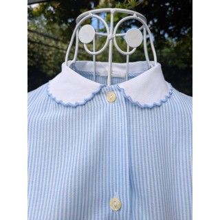 Camicia a righe azzurre