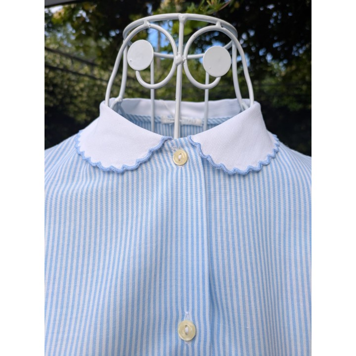 Camicia a righe azzurre