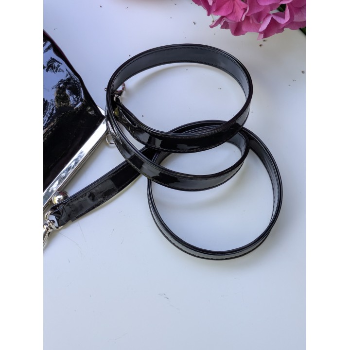 Borsetta nera verniciata vintage