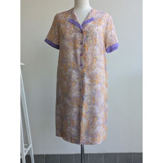 Abito vintage estivo con inserti lilla
