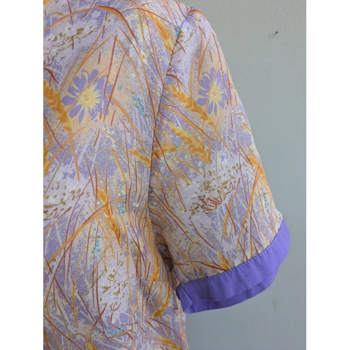 Abito vintage estivo con inserti lilla
