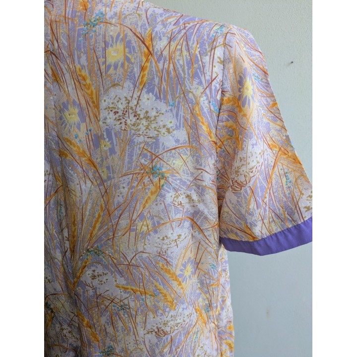 Abito vintage estivo con inserti lilla