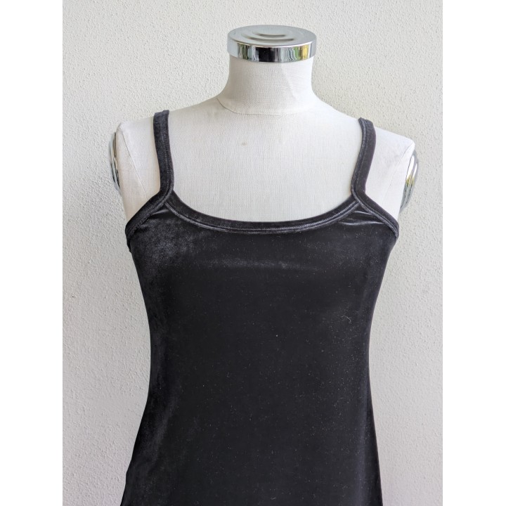 Delizioso minidress Y2K in velluto Phard.  Iconico e versatile.  Taglia riportata m elasticizzato