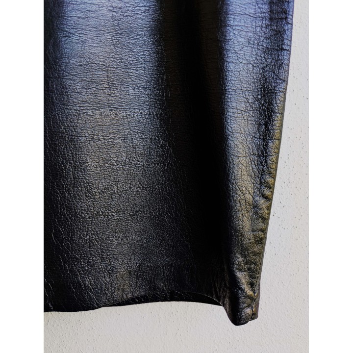 Tubino in pelle nera