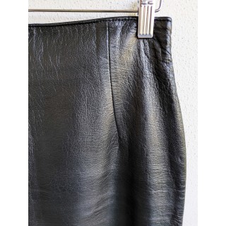 Tubino in pelle nera