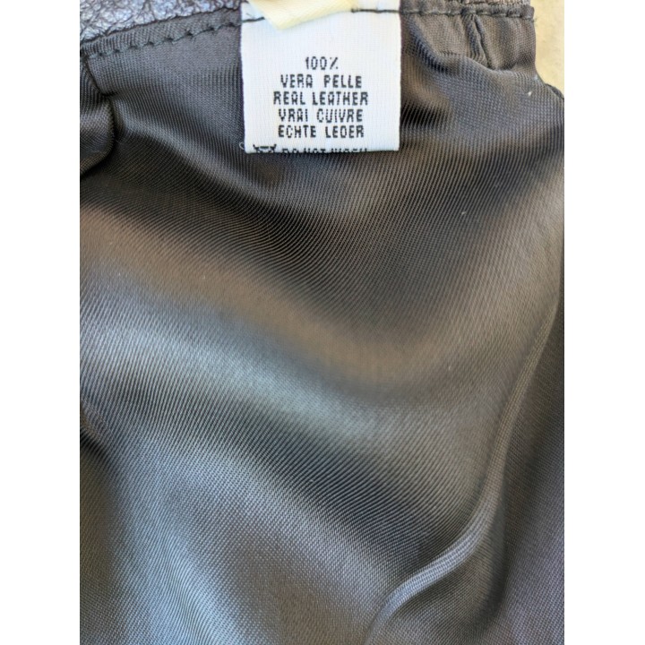 Tubino in pelle nera