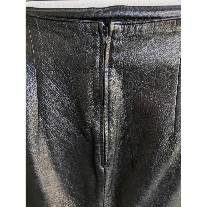 Tubino in pelle nera