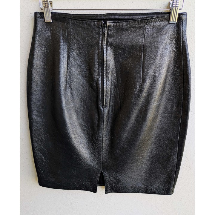 Tubino in pelle nera