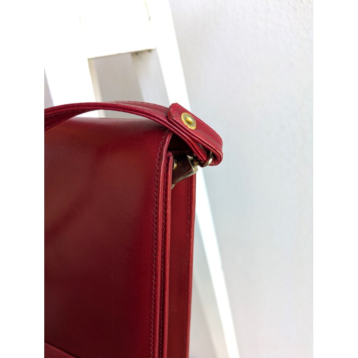 Pochette rossa in pelle