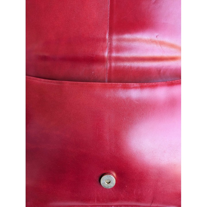 Pochette rossa in pelle