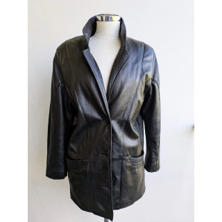 Giacca in pelle nera