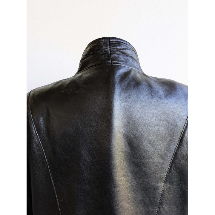 Giacca in pelle nera