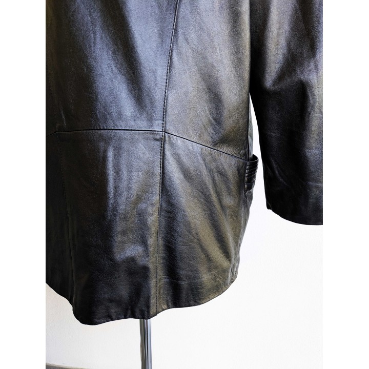 Giacca in pelle nera