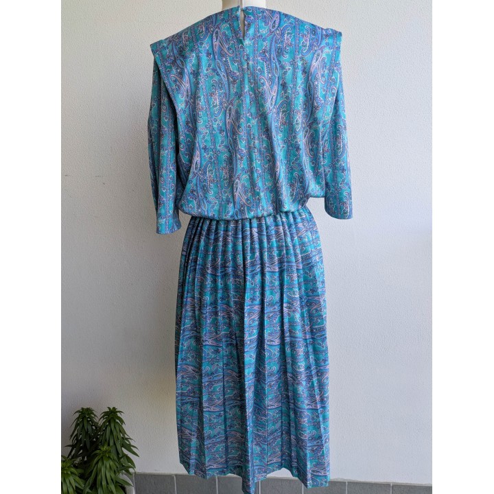 Abito paisley azzurro