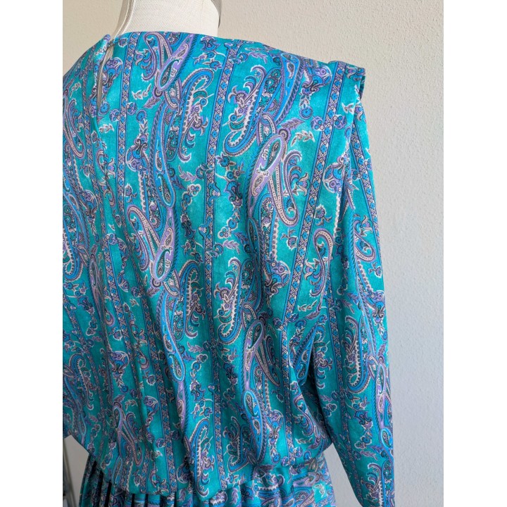 Abito paisley azzurro