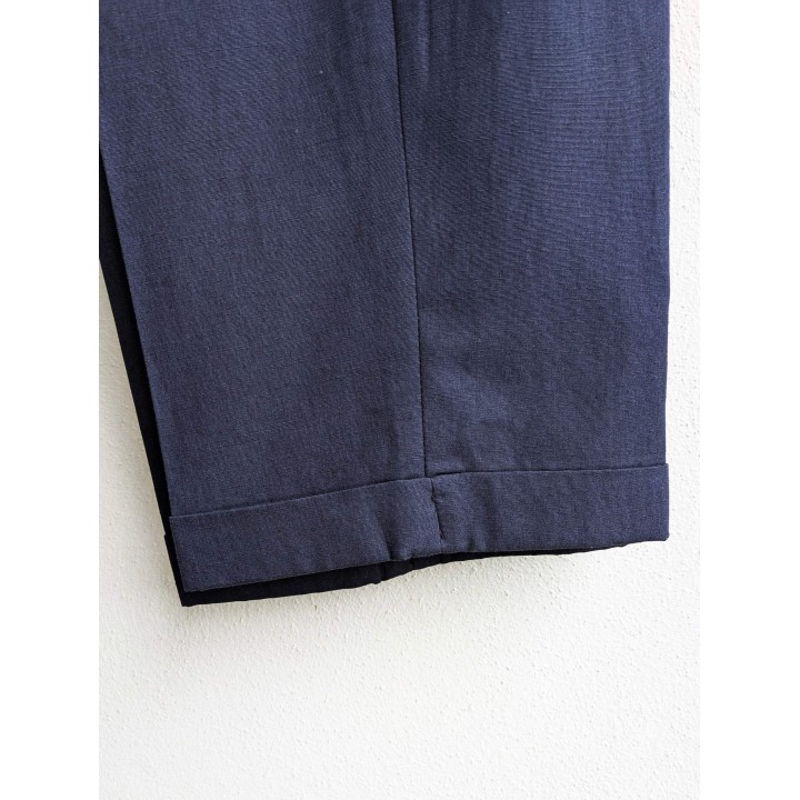 Pantaloni chino blu in misto viscosa