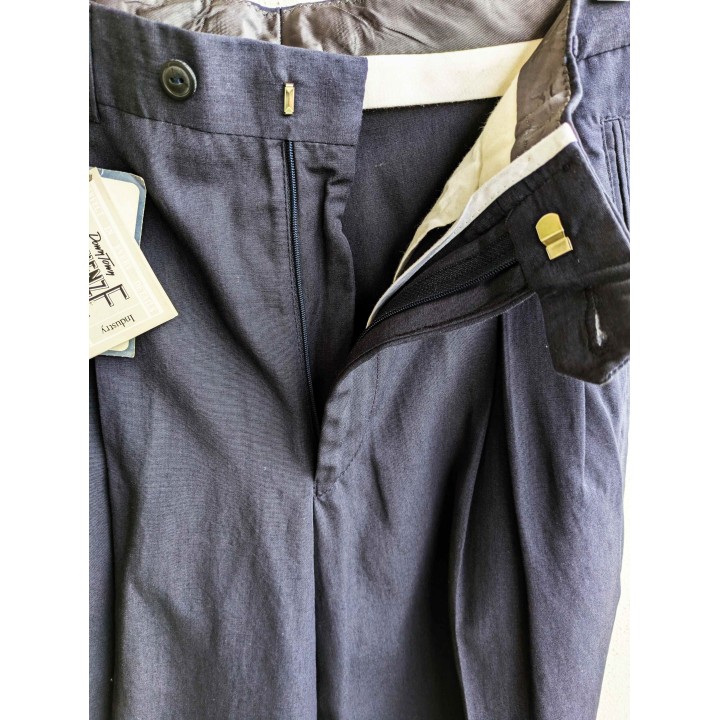 Pantaloni chino blu in misto viscosa