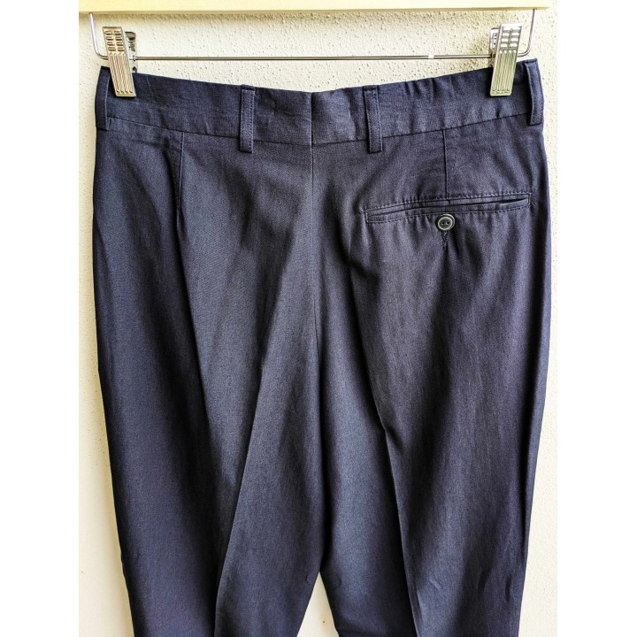 Pantaloni chino blu in misto viscosa