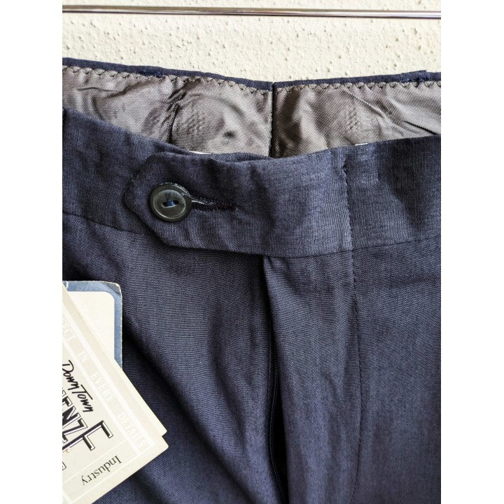 Pantaloni chino blu in misto viscosa