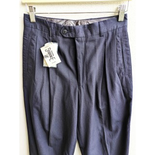Pantaloni chino blu in misto viscosa