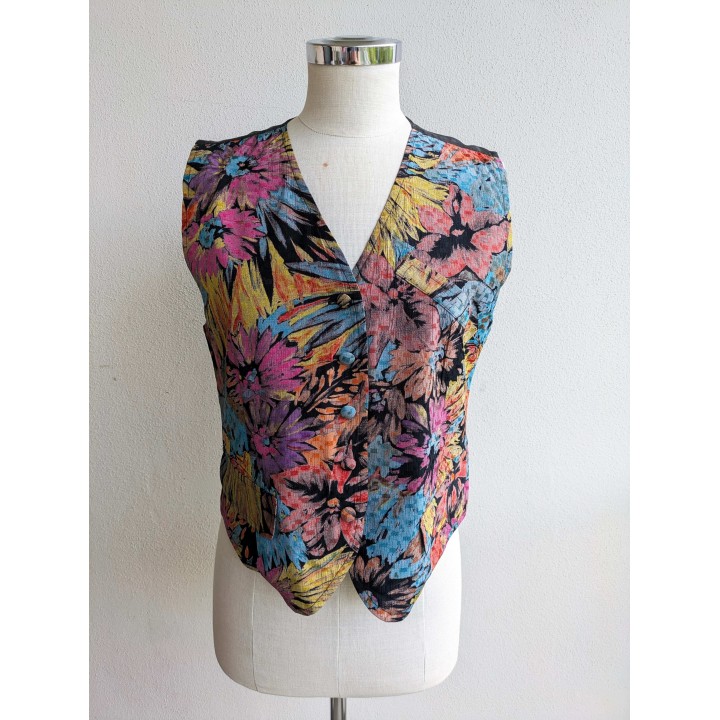 Gilet fantasia fiori