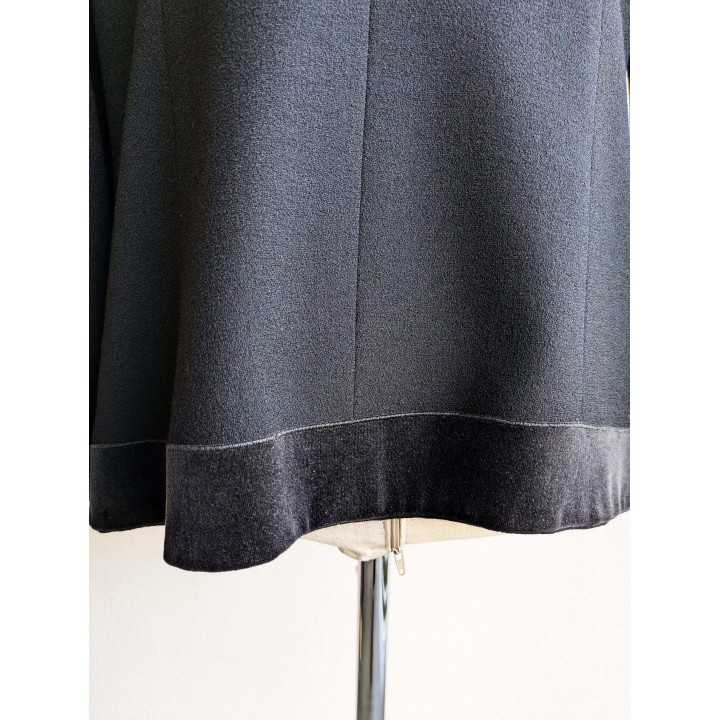 Giacca in lana con inserti in velluto