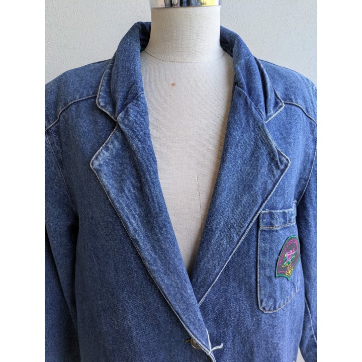 Giacca in jeans imbottita