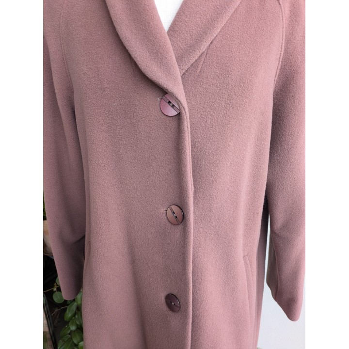 cappotto lana rosa vintage