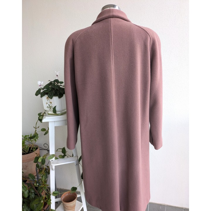 cappotto lana rosa vintage