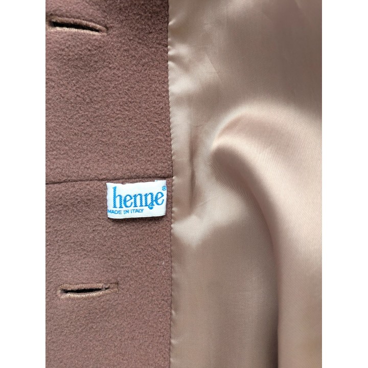 cappotto lana rosa vintage