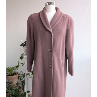 cappotto lana rosa vintage