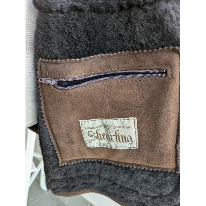 montone shearling vintage nuovo