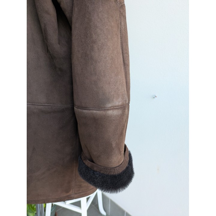 montone shearling vintage nuovo