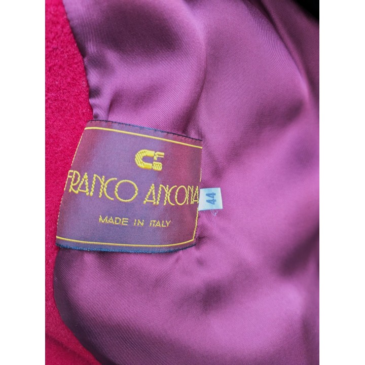 cappotto lana rosso vintage