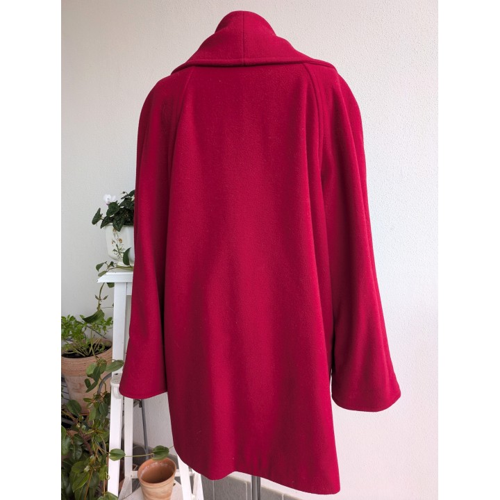 cappotto lana rosso vintage