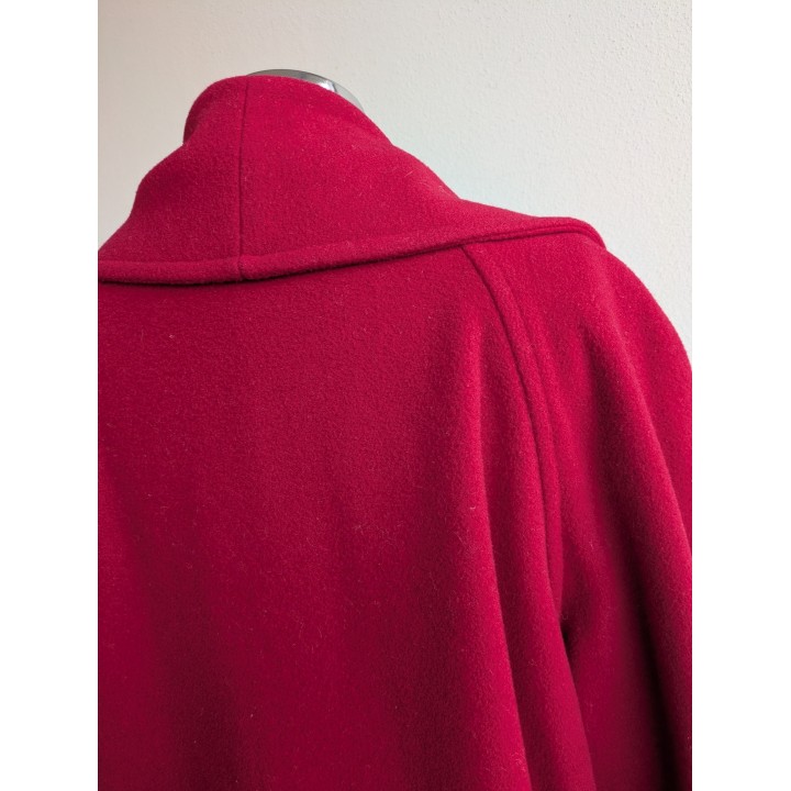 cappotto lana rosso vintage